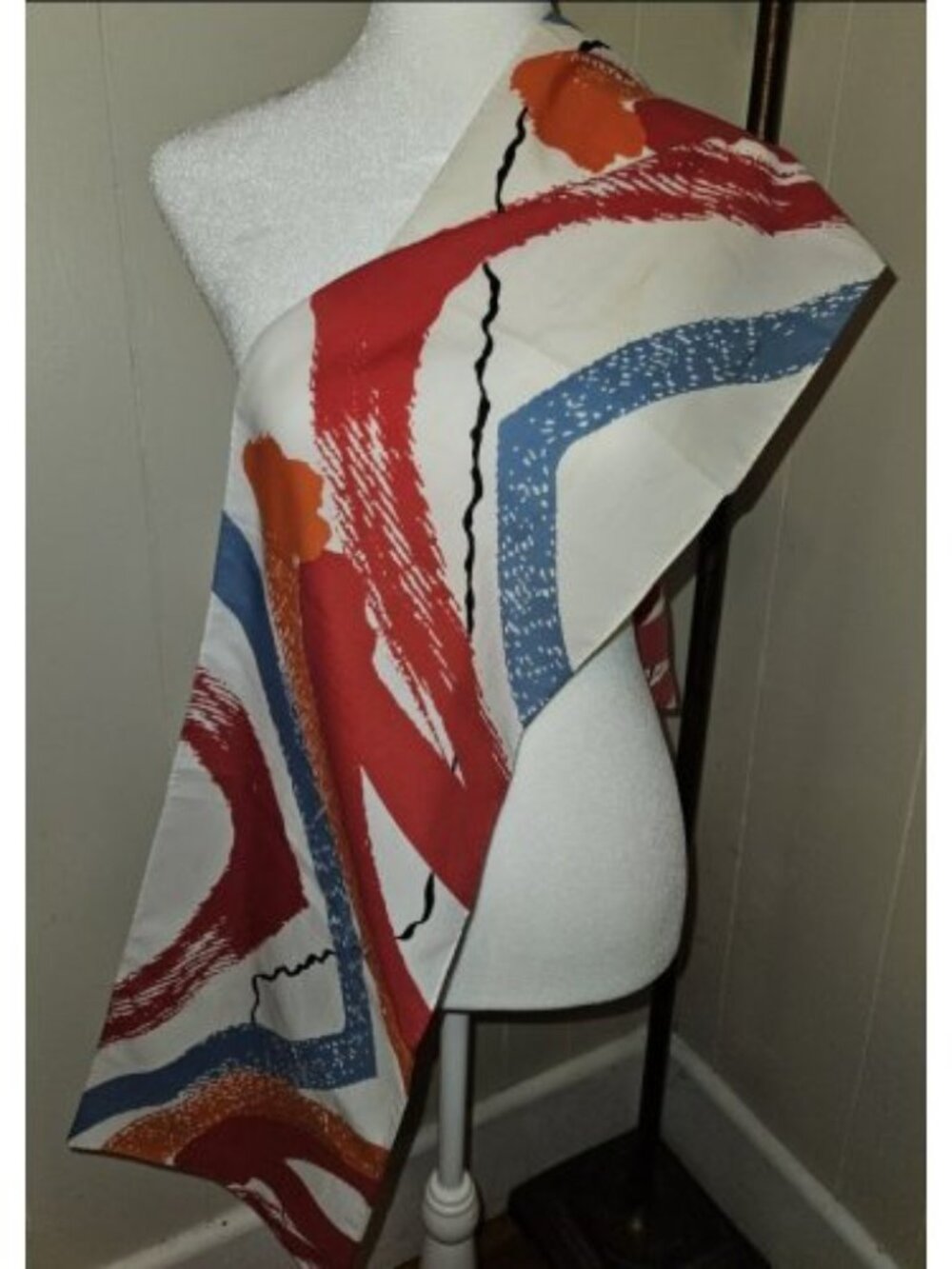 AVON Multi Color Print Silky Scarf 52 x 9